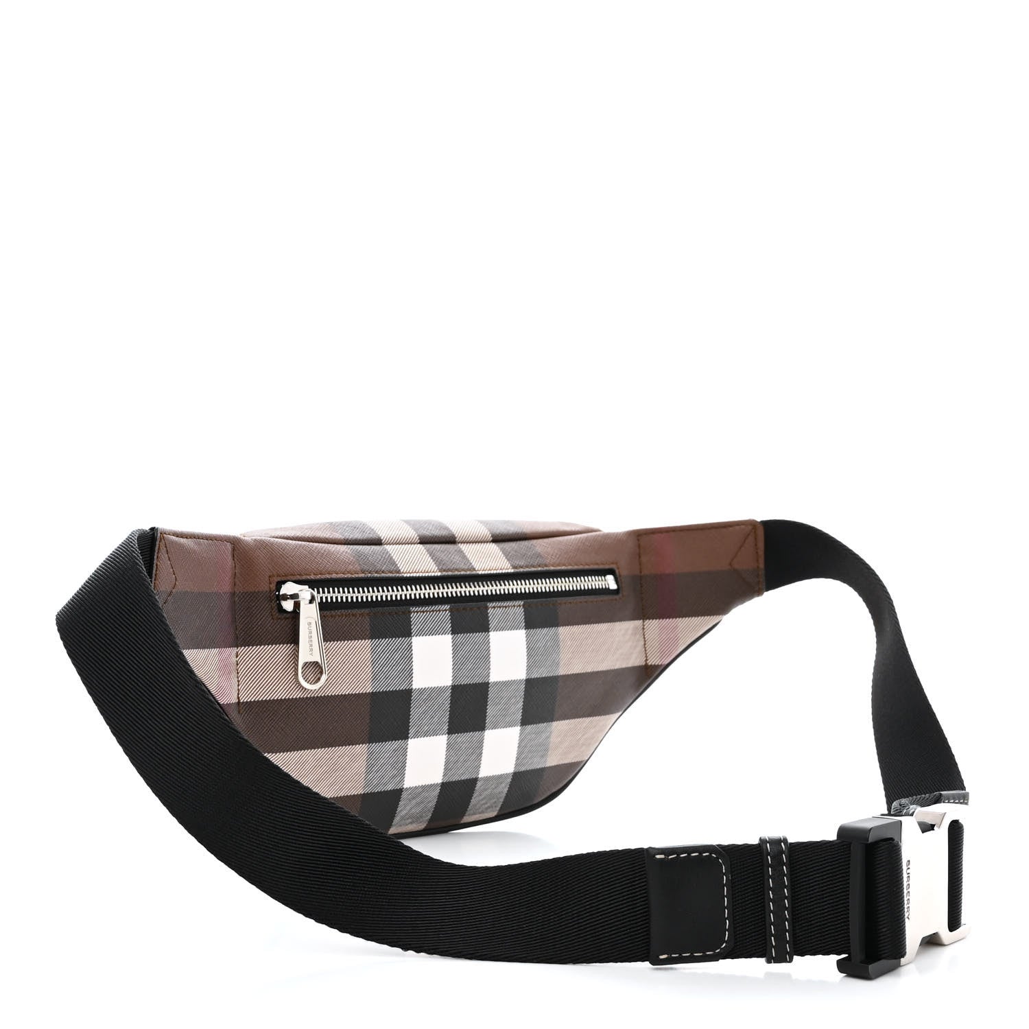 Burberry E-canvas Check Cason Bum Bag Dark Birch Brown 3 of 11