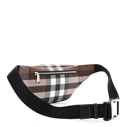 Burberry E-canvas Check Cason Bum Bag Dark Birch Brown 3 of 11