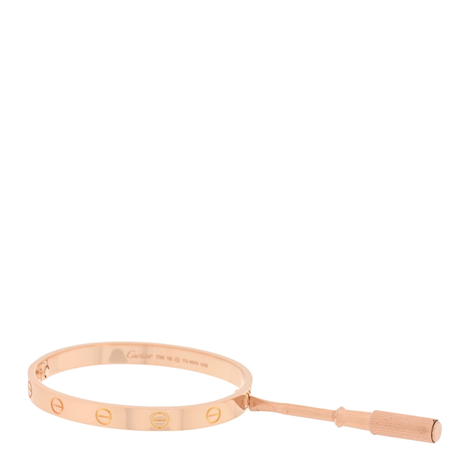 Cartier 18K Pink Gold LOVE Bracelet 16 4 of 4