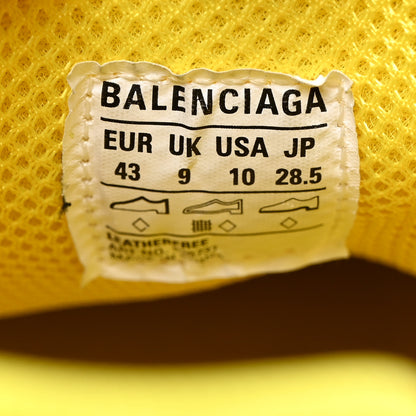Balenciaga Calfskin Allover Logo Mens Triple S Sneakers 43 Yellow 7 of 8