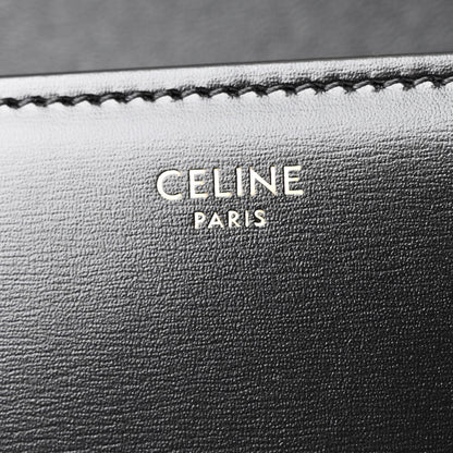 Celine Shiny Calfskin Teen Triomphe Black 6 of 10