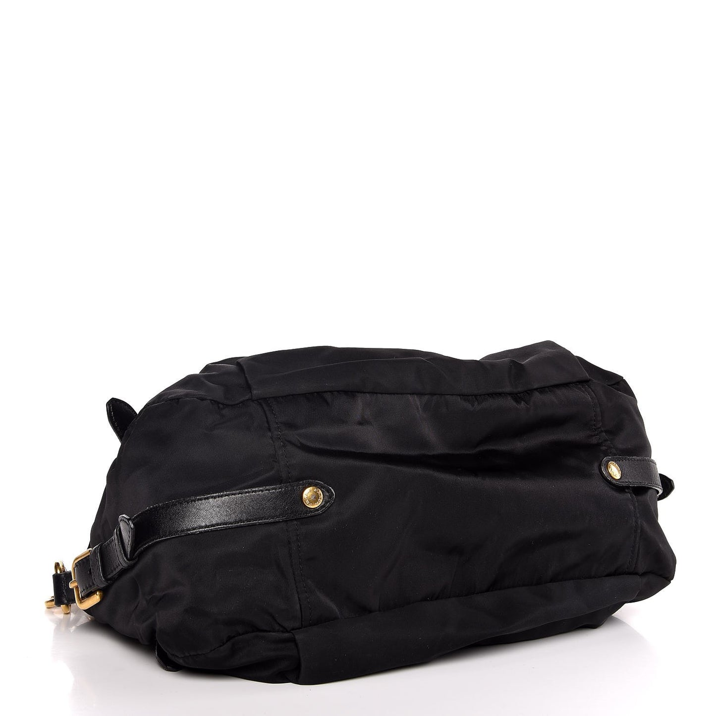 Tessuto Nylon Jacquard Logo Aviator Satchel Black
