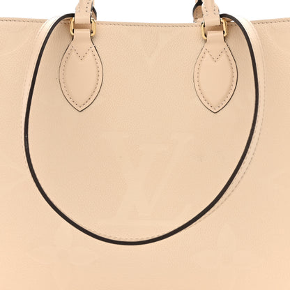 Louis Vuitton Empreinte Monogram Giant Onthego MM Creme 9 of 11