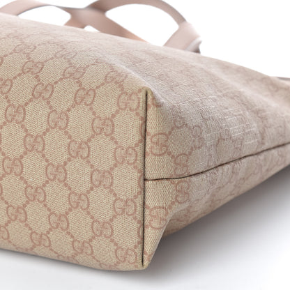 Gucci GG Supreme Monogram Medium Zippered Shopping Tote Winter Rose 6 of 13