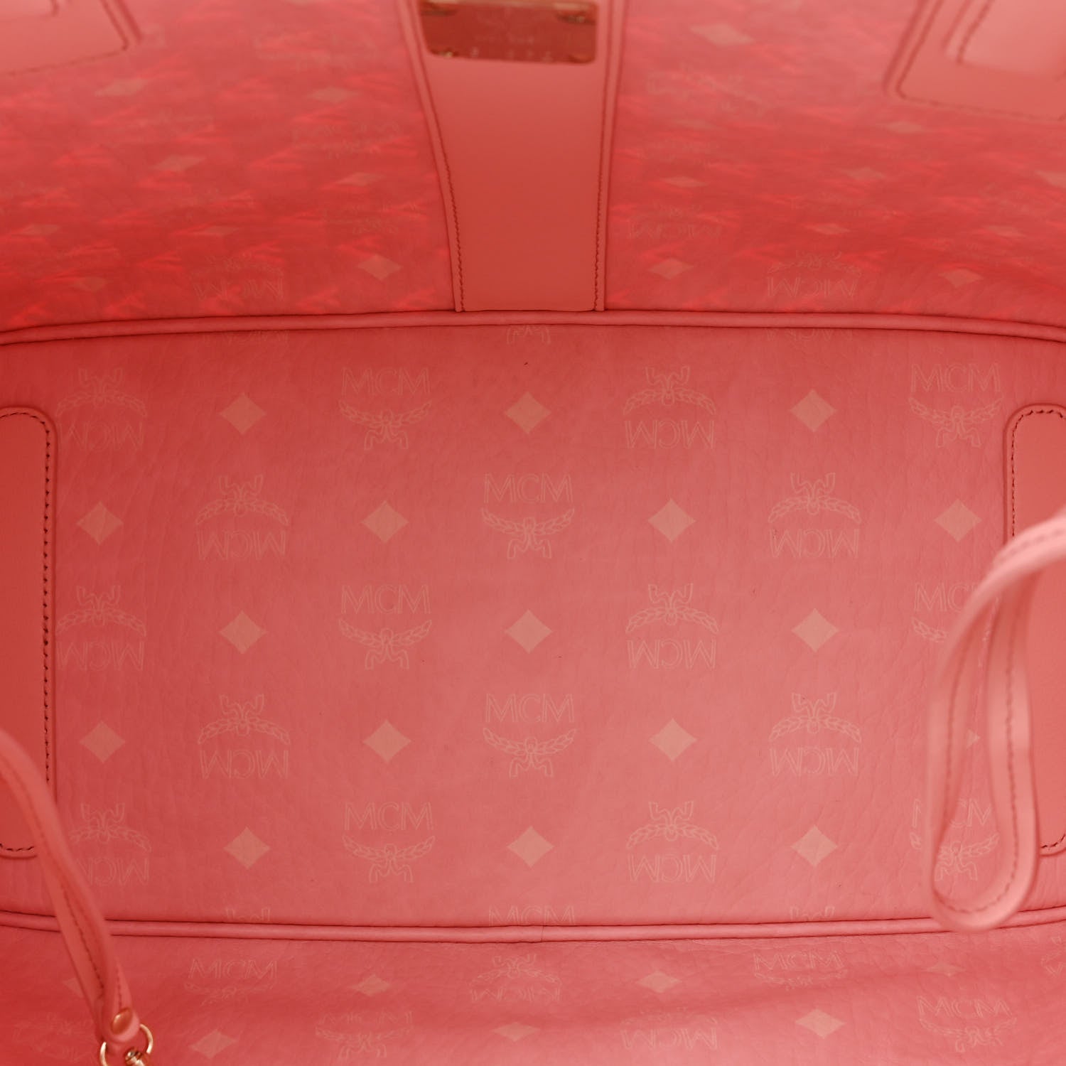 MCM Visetos Medium Liz Reversible Shopper Tote Pink 9 of 15