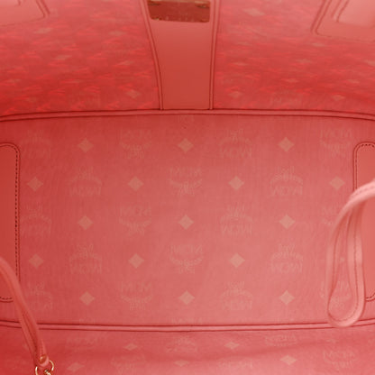 MCM Visetos Medium Liz Reversible Shopper Tote Pink 9 of 15