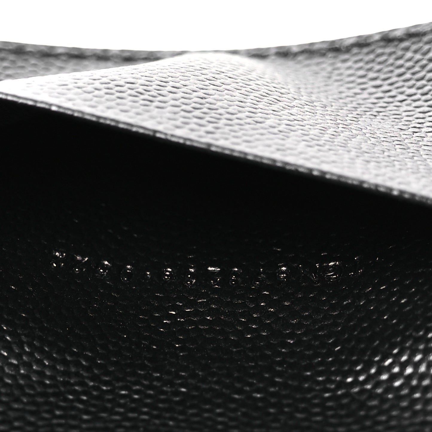 Grain de Poudre Monogram Slim Key Case Black