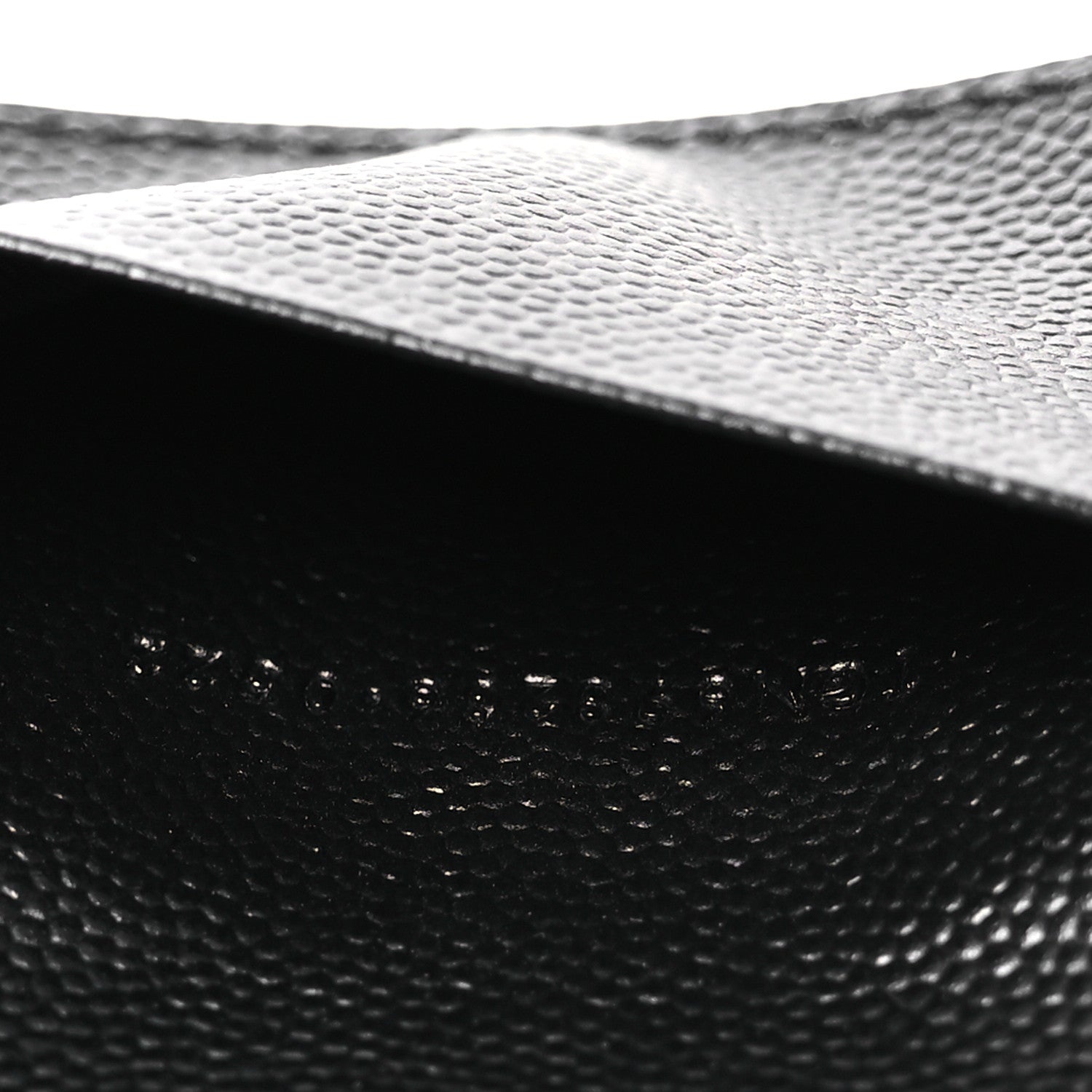 Saint Laurent Grain de Poudre Monogram Slim Key Case Black 8 of 10