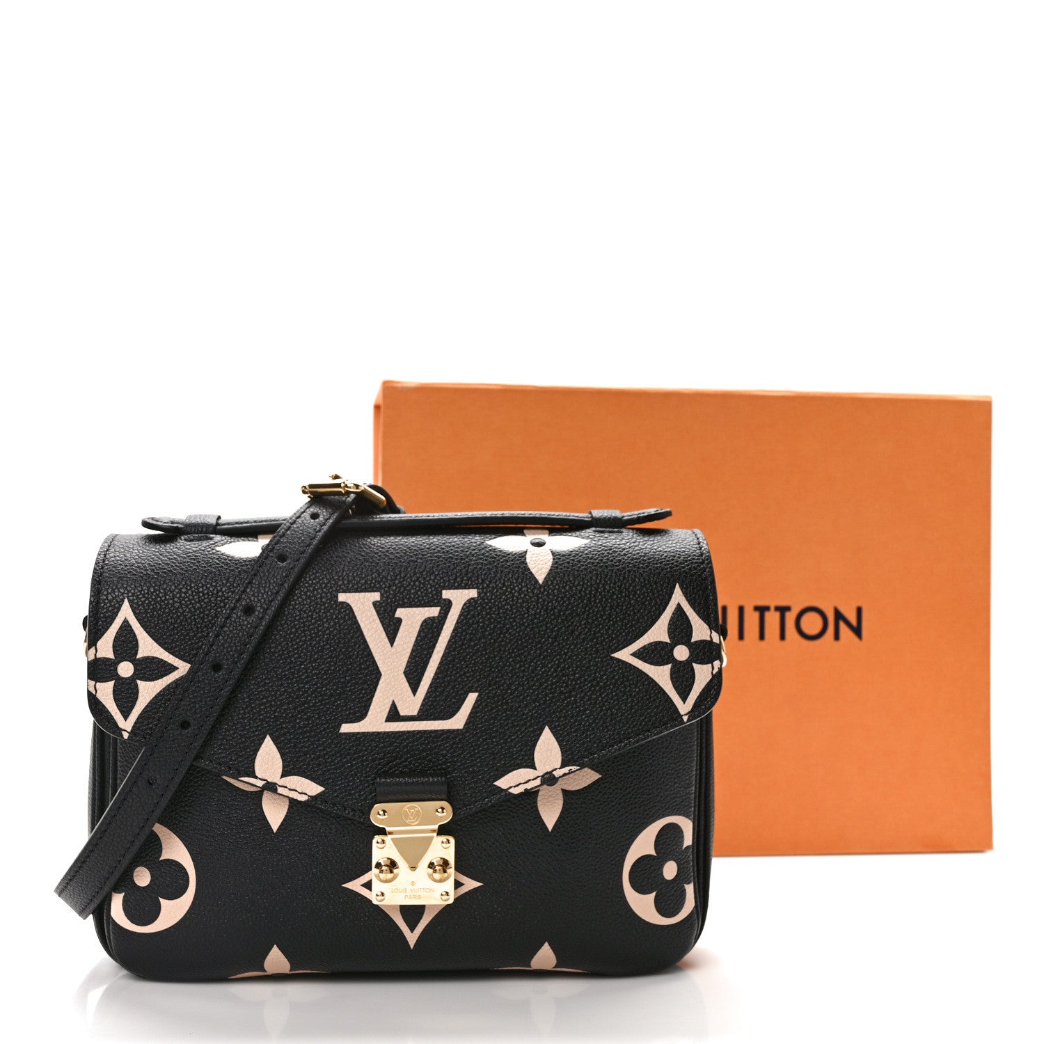 Louis Vuitton Empreinte Monogram Giant Pochette Metis Black Beige 11 of 11