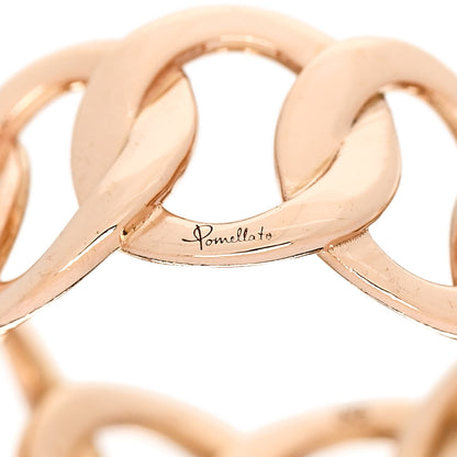 Pomellato 18K Rose Gold Brera Chain Ring 55 7.25 4 of 7