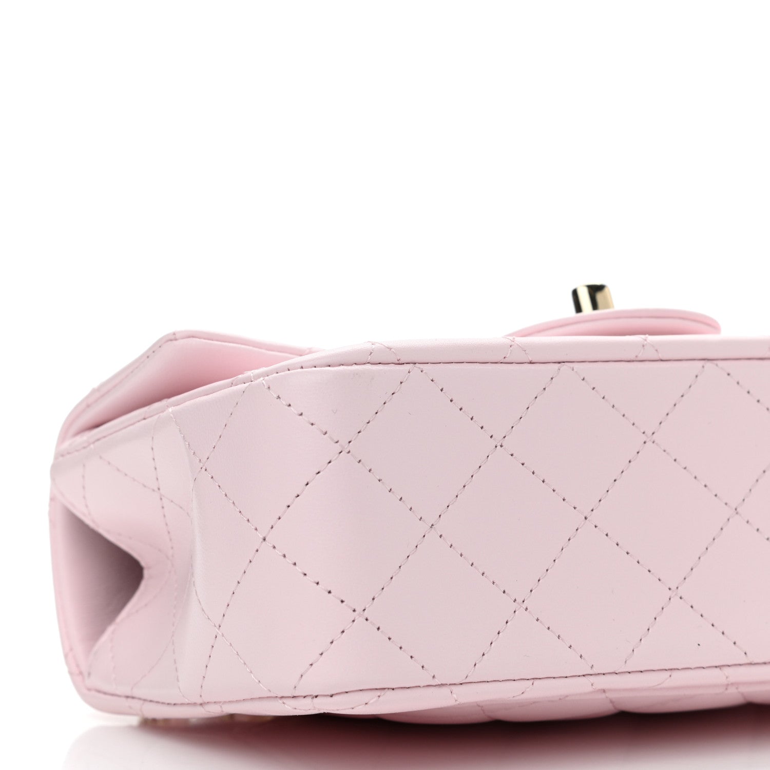 Chanel Lambskin Quilted Mini Top Handle Rectangular Flap Light Pink 9 of 11