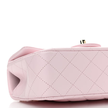 Chanel Lambskin Quilted Mini Top Handle Rectangular Flap Light Pink 9 of 11