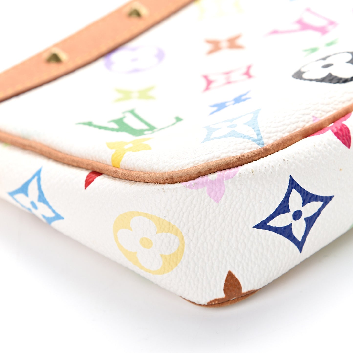 Monogram Multicolor Pochette Accessories White