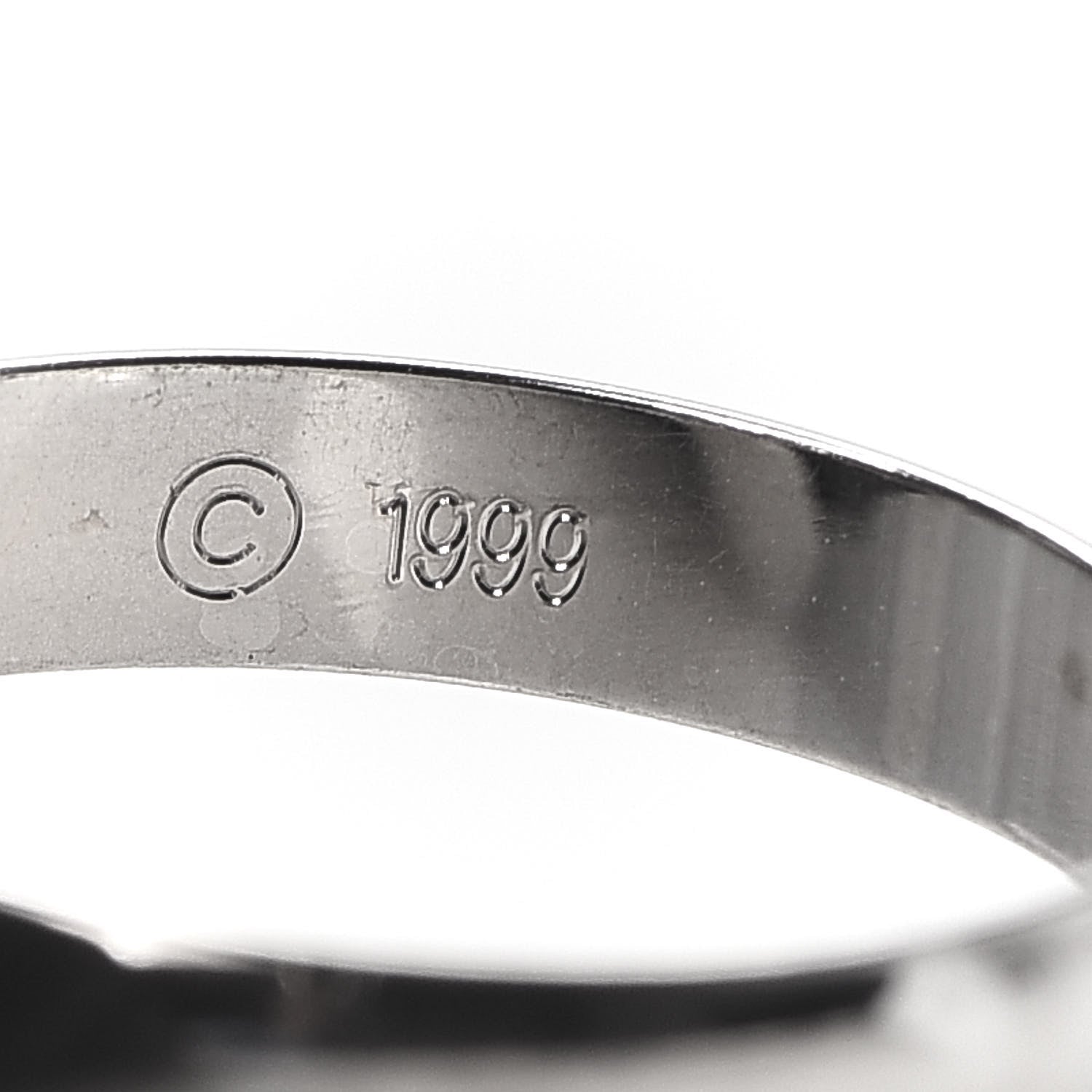Cartier 18K White Gold Classic Trinity Ring 46 3.75 7 of 7