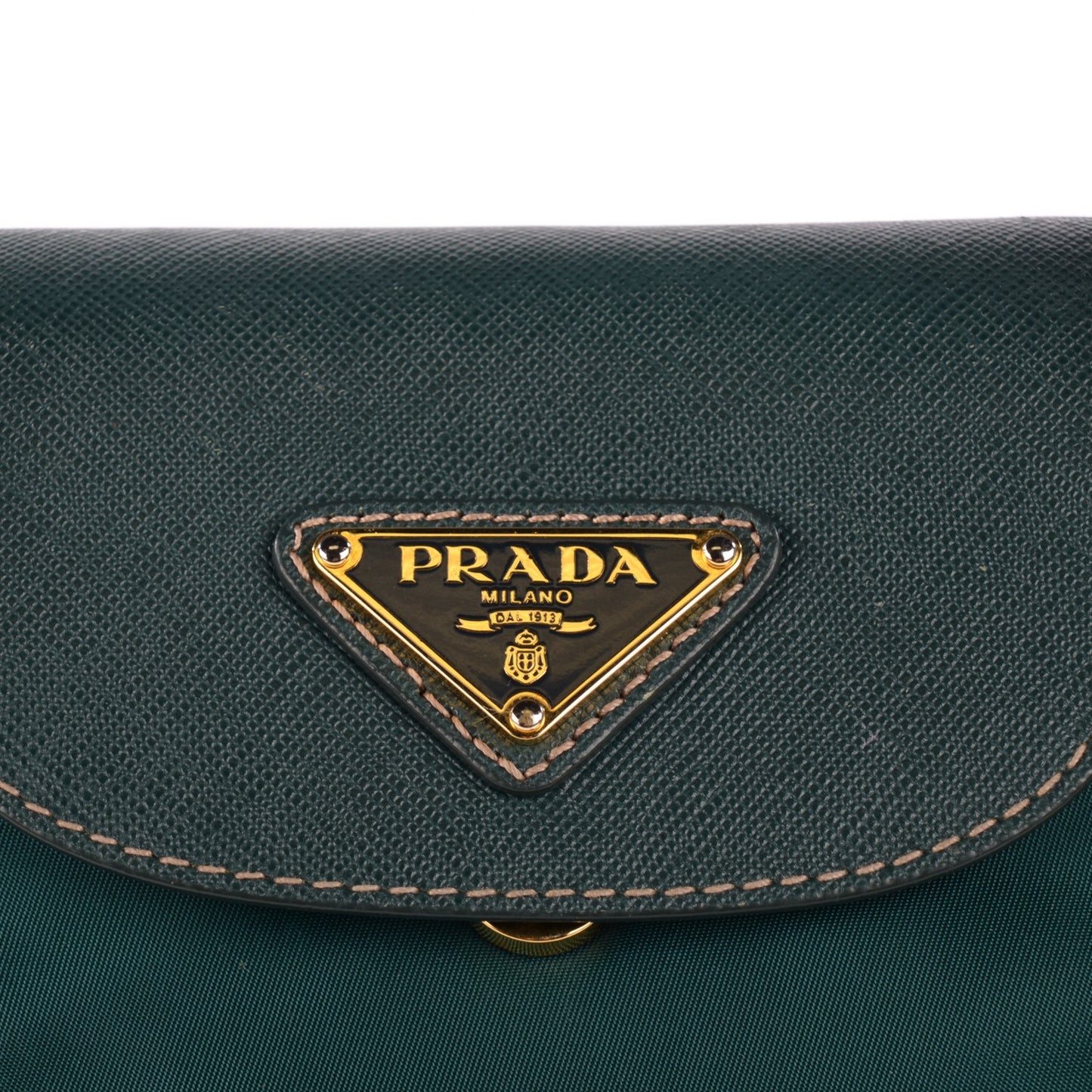 Saffiano Tessuto Nylon Tote Petrolio