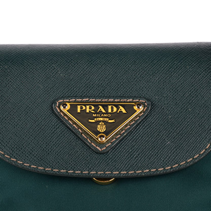 Prada Saffiano Tessuto Nylon Tote Petrolio 5 of 9