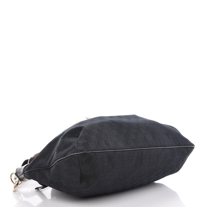 Gucci Monogram Positano Hobo Black 4 of 9