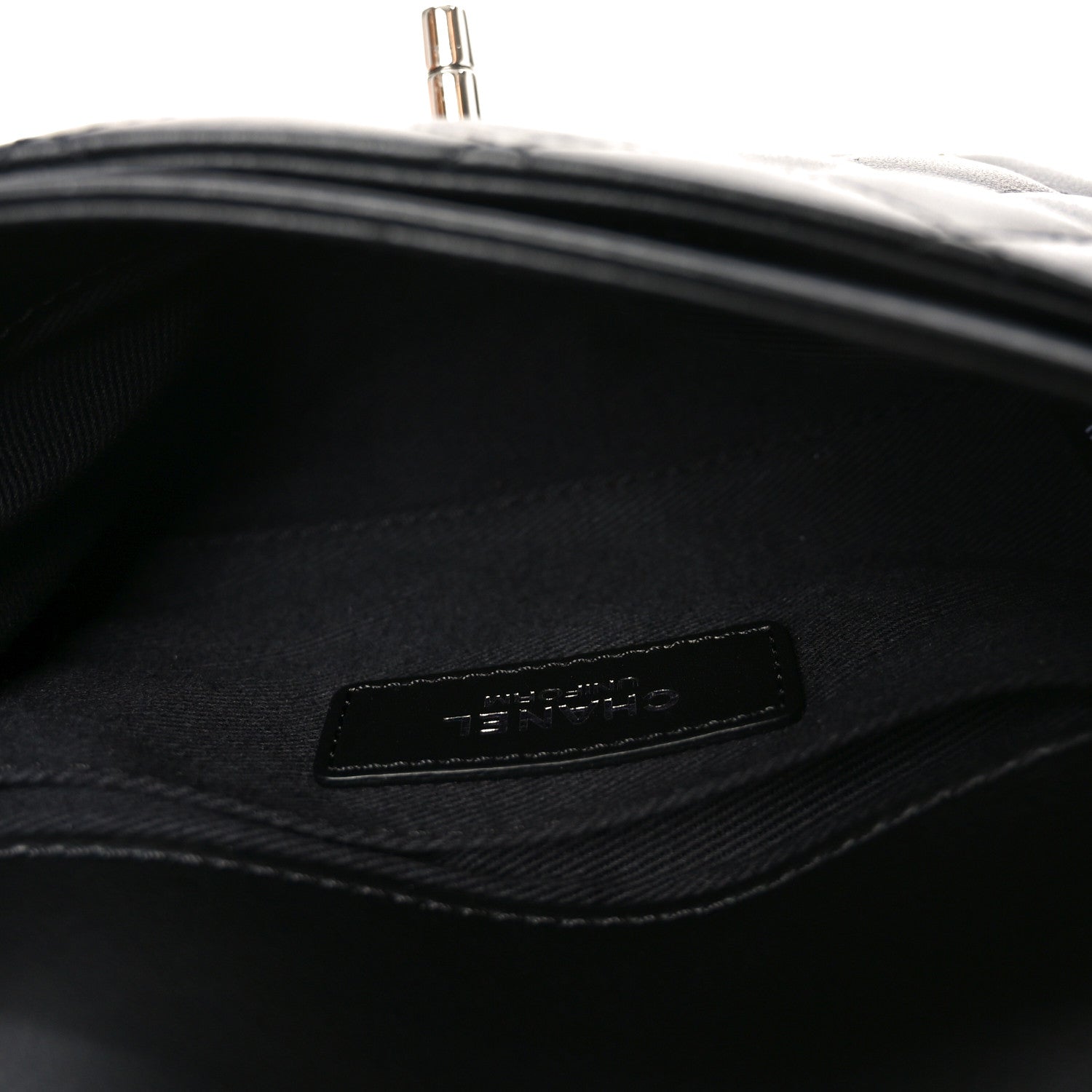 Chanel Calfskin Quilted CC Uniform Flap Belt Bag Black 5 of 12