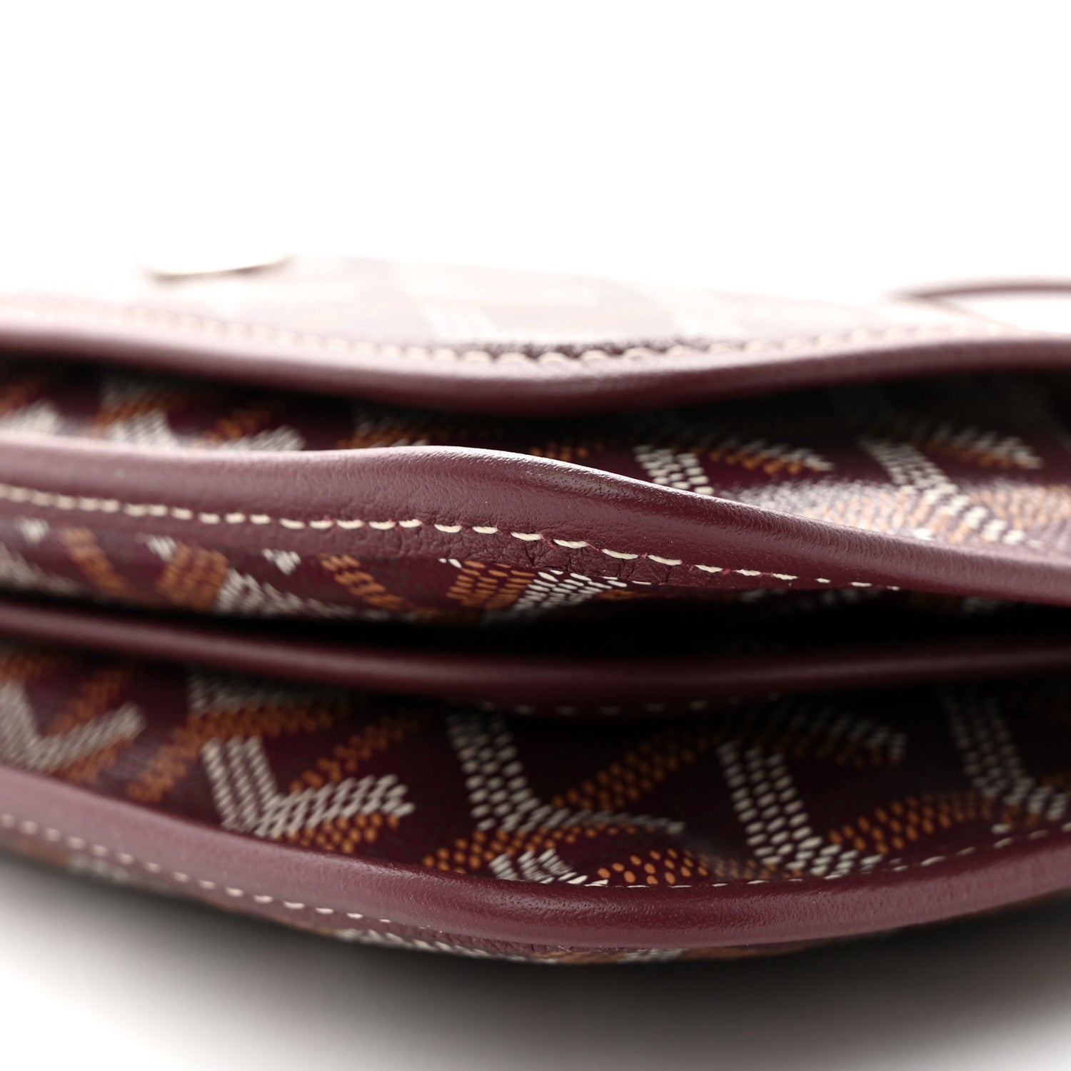Goyard Goyardine Plumet Wallet Clutch Burgundy 10 of 12
