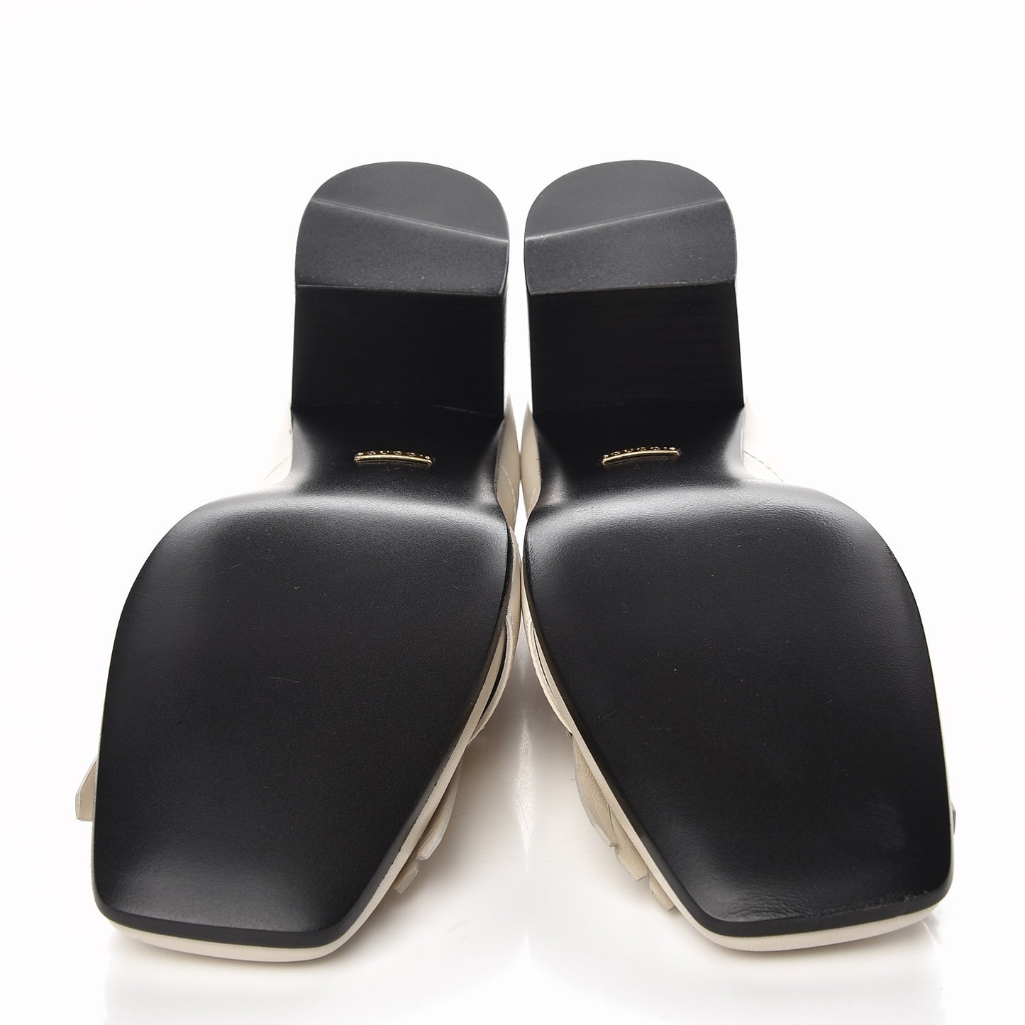 Malaga Kid Polly Kiltie Fringe 55mm Loafer Pumps 41 Mystic White