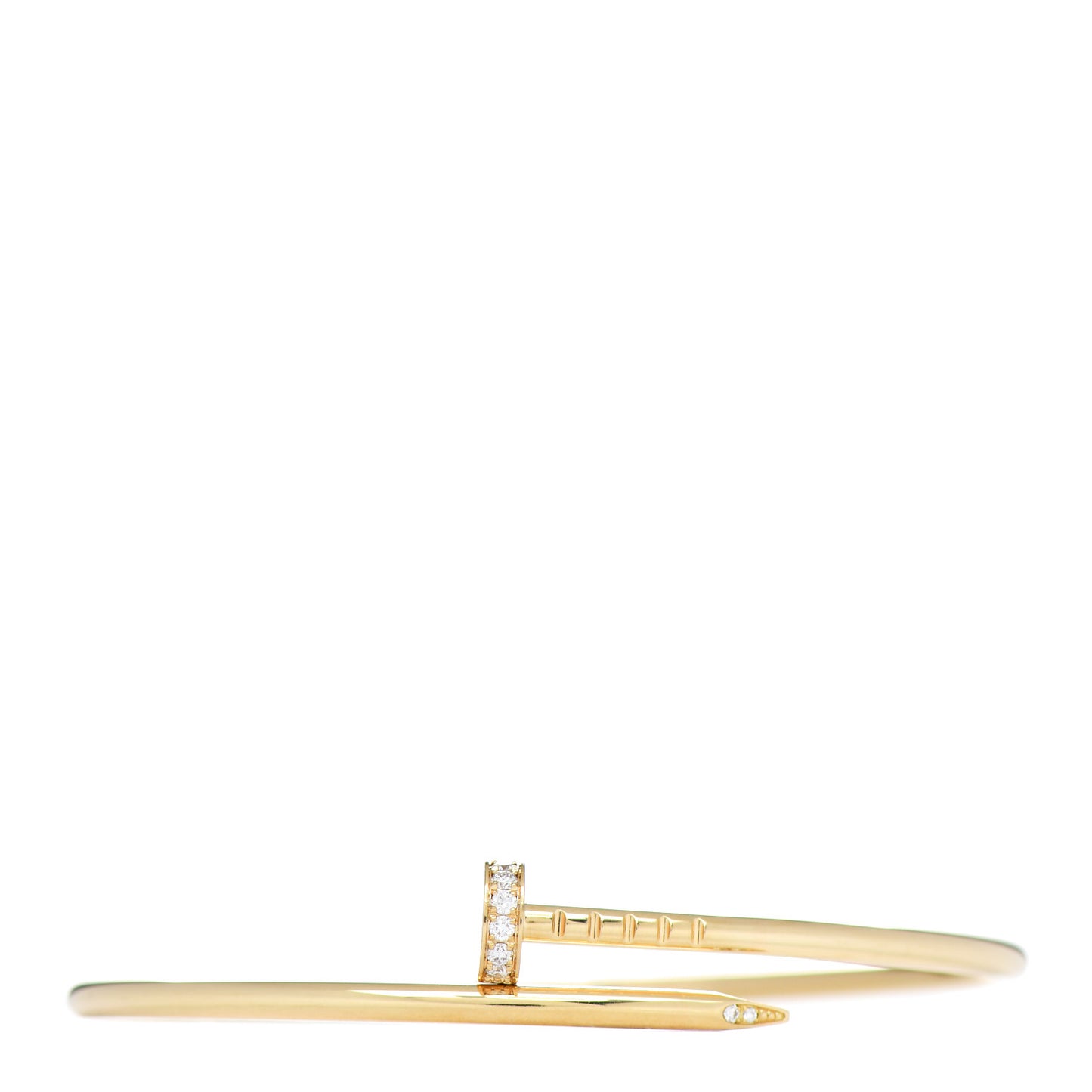 18K Yellow Gold Diamond Small Juste Un Clou Bracelet 16