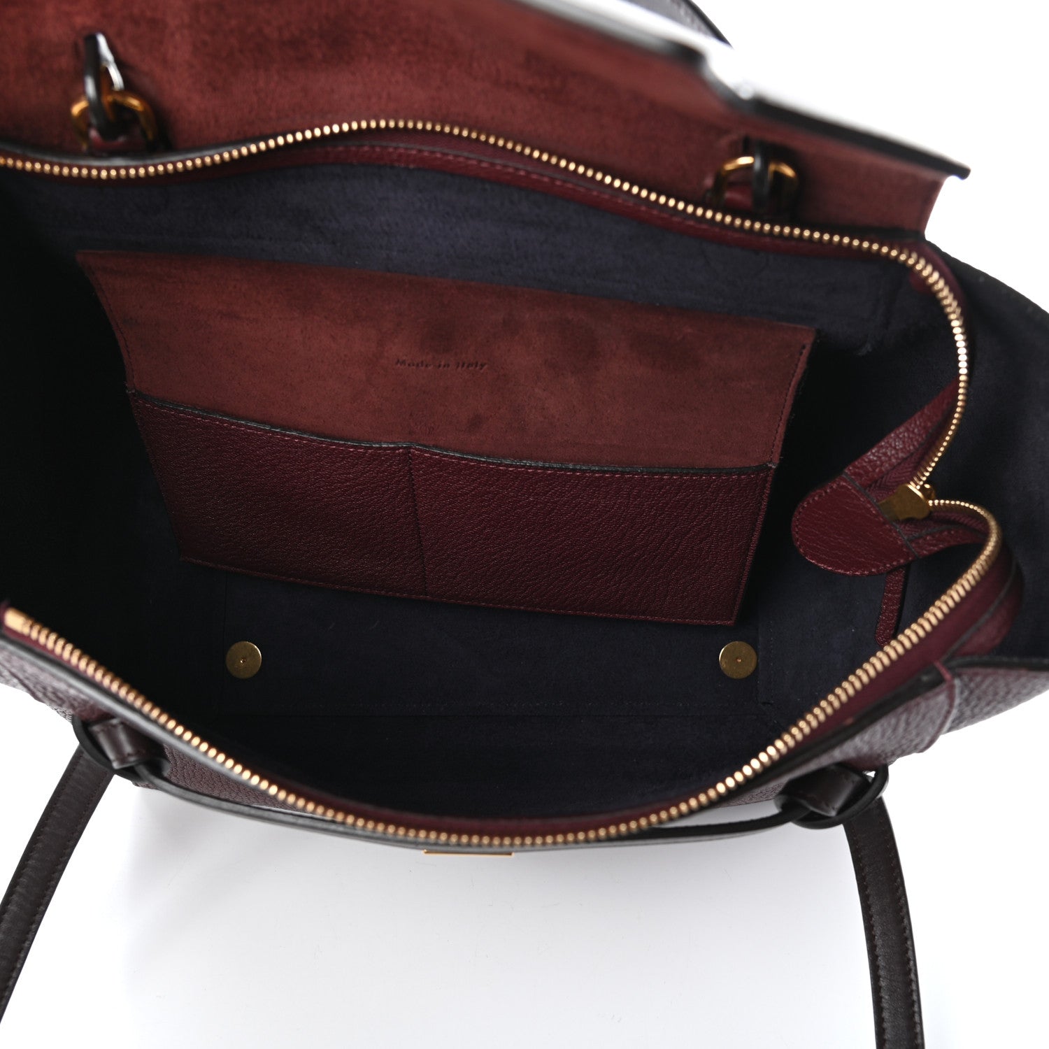 Celine Goatskin Smooth Calfskin Mini Belt Bag Burgundy 5 of 9