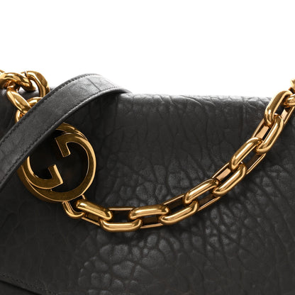 Gucci Grained Lambskin Large Chain Shoulder Bag Grey 8 of 10