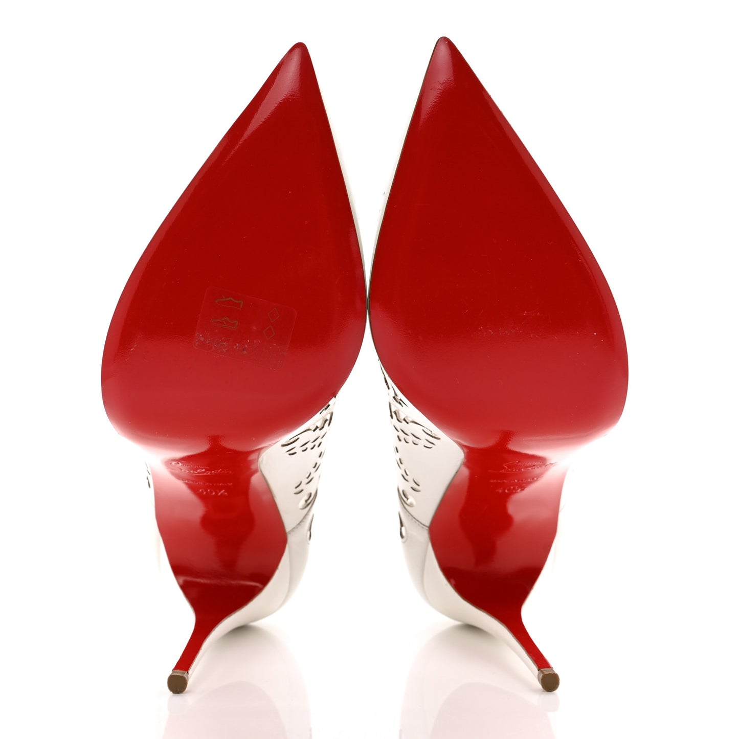 Calfskin PVC Impera 100 Pumps 40.5 White