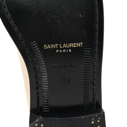 Saint Laurent Smooth Calfskin Mens Penny Loafers 42.5 Pearl 7 of 10