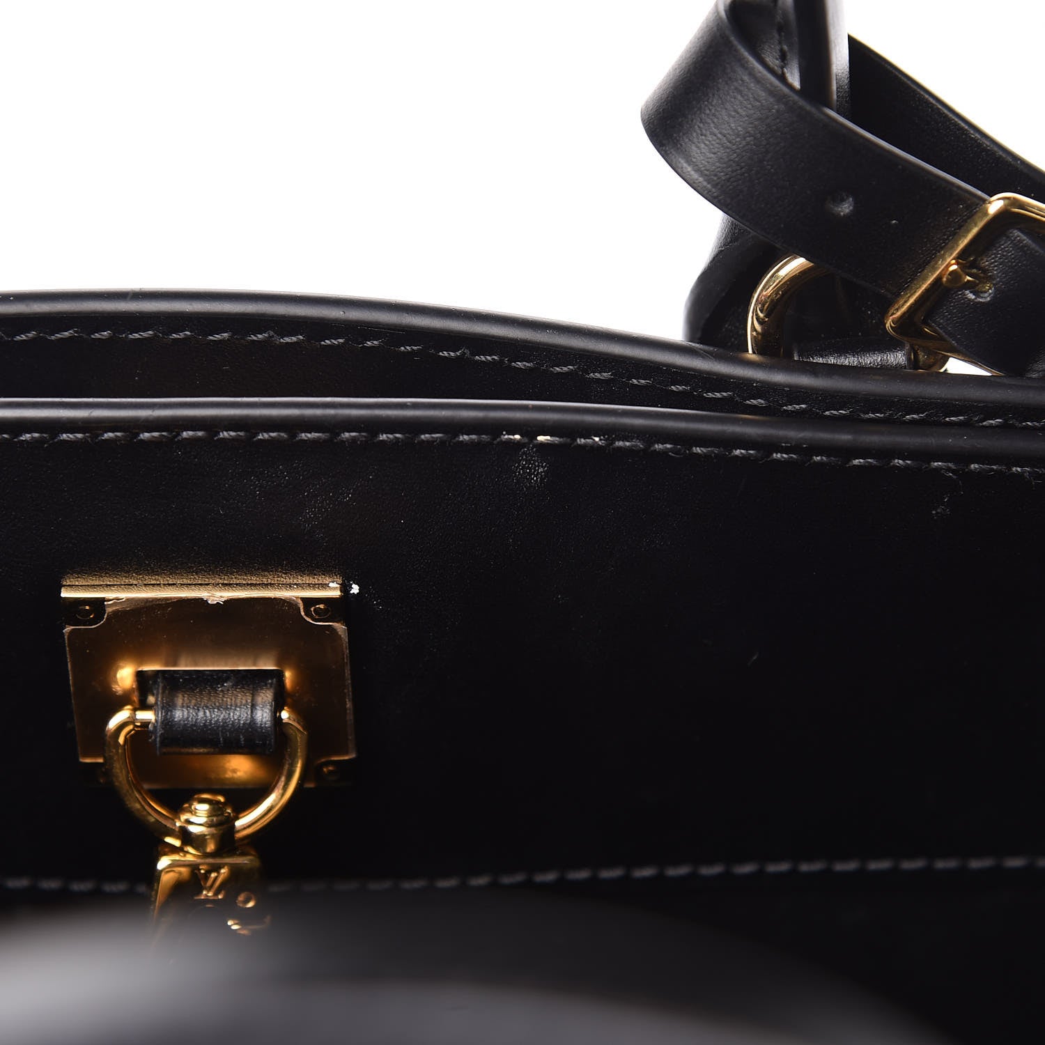 Louis Vuitton Calfskin Monogram Damier Tressage City Steamer PM Black 8 of 12