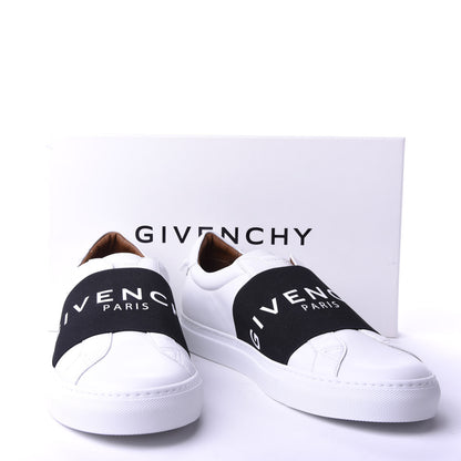 Givenchy Calfskin Band Logo Mens Urban Street Sneakers 45 White Black 10 of 10