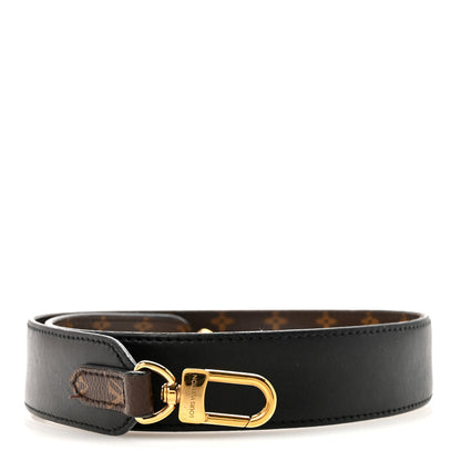 Louis Vuitton Monogram Calfskin Shoulder Strap Black 1 of 4