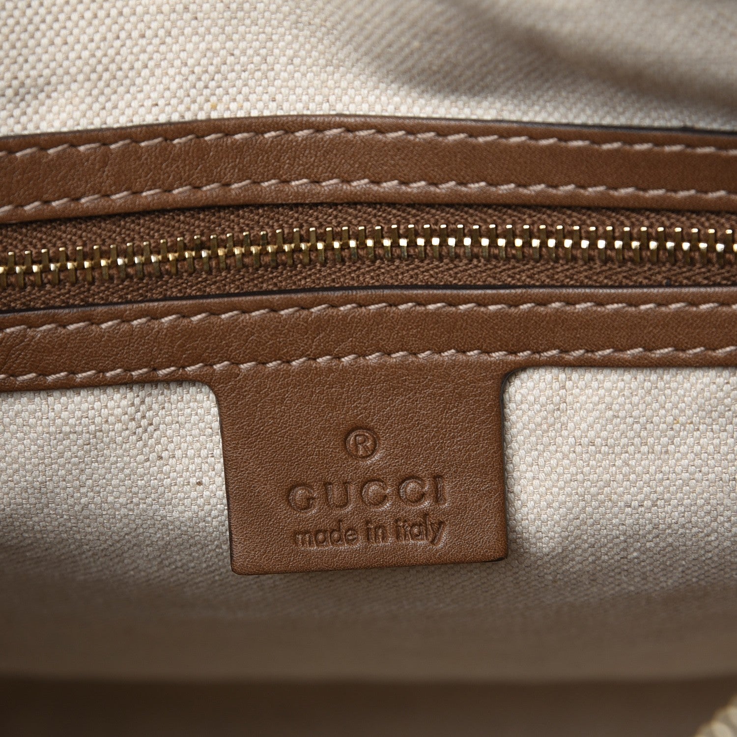 Gucci GG Supreme Monogram Calfskin Medium Nice Boston New Mystic White Beige Brown 7 of 8