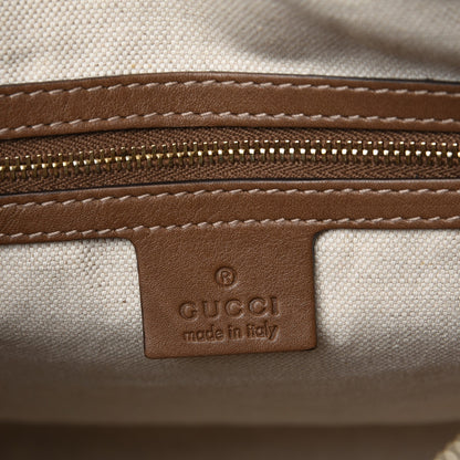 Gucci GG Supreme Monogram Calfskin Medium Nice Boston New Mystic White Beige Brown 7 of 8