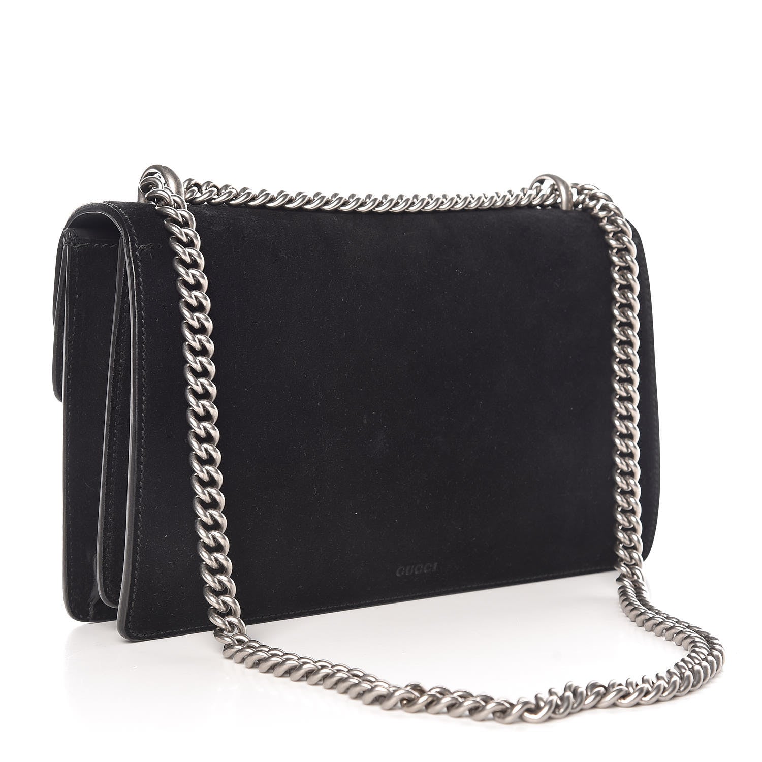 Gucci Suede Small Dionysus Shoulder Bag Black 3 of 9