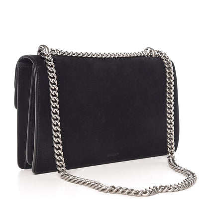 Gucci Suede Small Dionysus Shoulder Bag Black 3 of 9