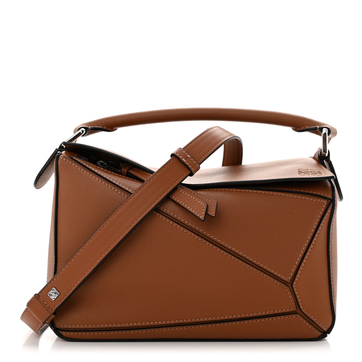 Calfskin Small Puzzle Bag Tan