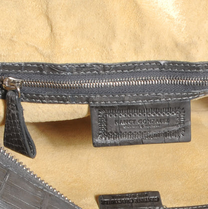 Nancy Gonzalez Crocodile Satchel Grey 7 of 8