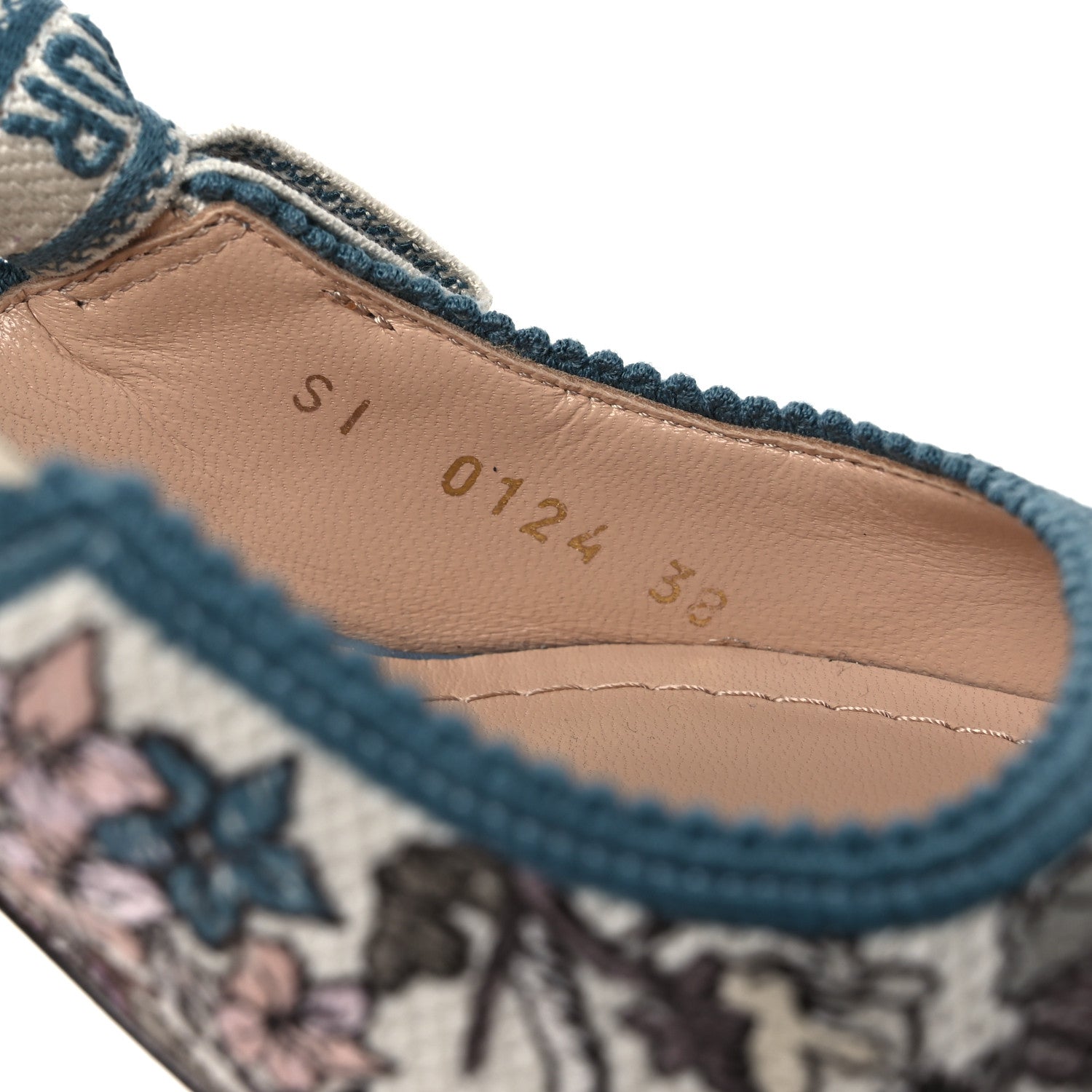 Christian Dior Canvas Embroidered J'Adior Slingback 65mm Pumps 38
