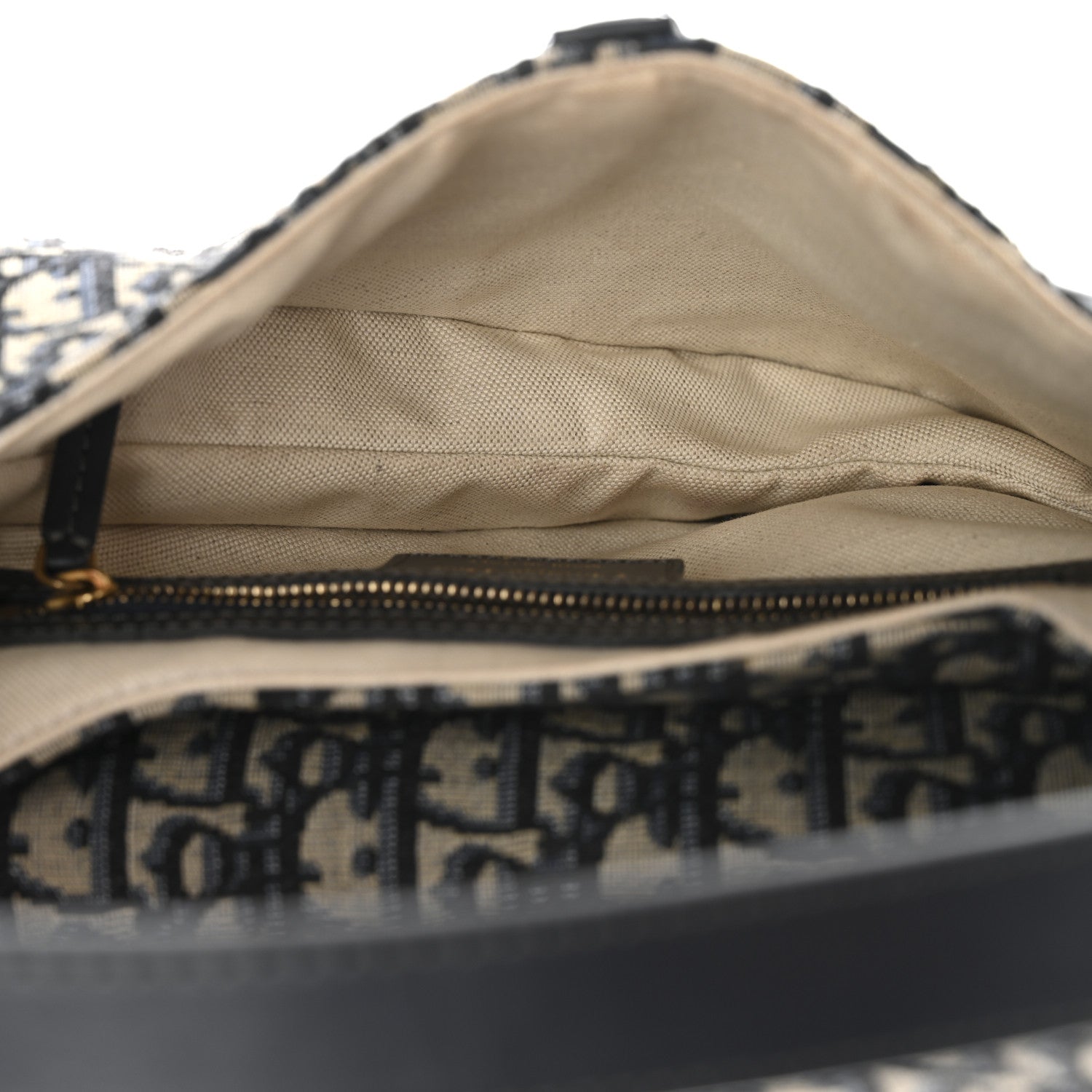 Christian Dior Oblique Saddle Bag Blue 5 of 11