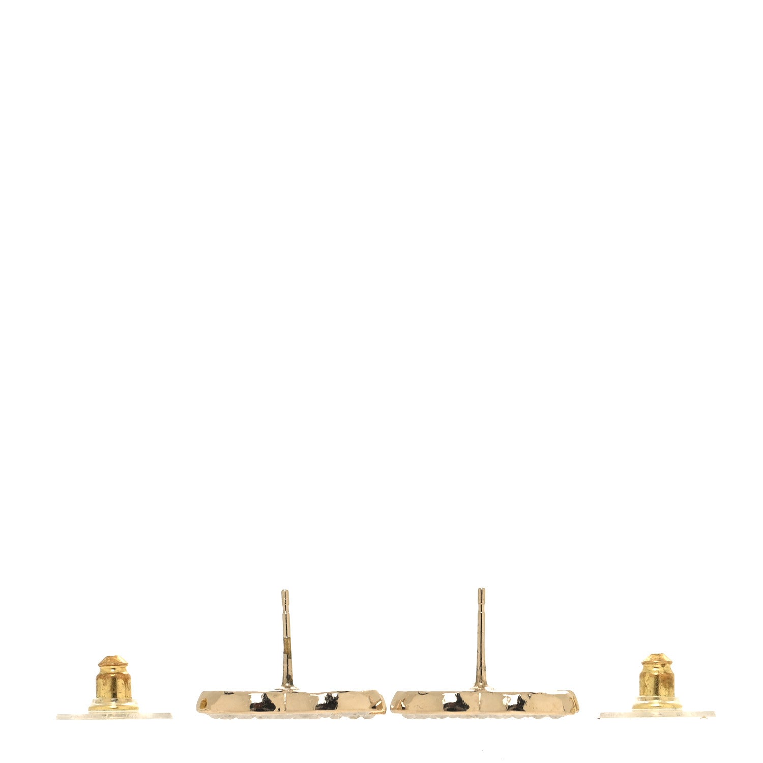 Chanel Pearl CC Earrings Gold 3 of 4