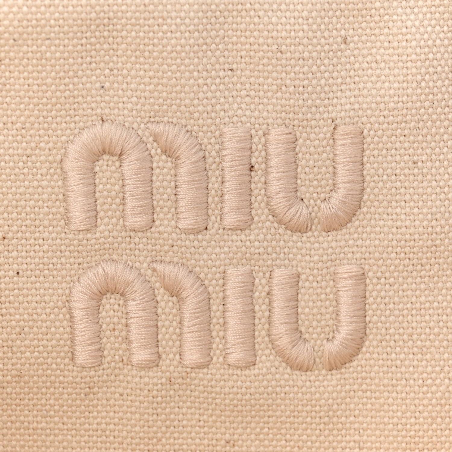 Miu Miu Raffia Crochet Woven Tote Bag Beige 6 of 10