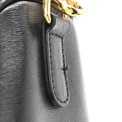 Versace Saffiano Calfskin Palazzo Duffle Bag Black 13 of 16