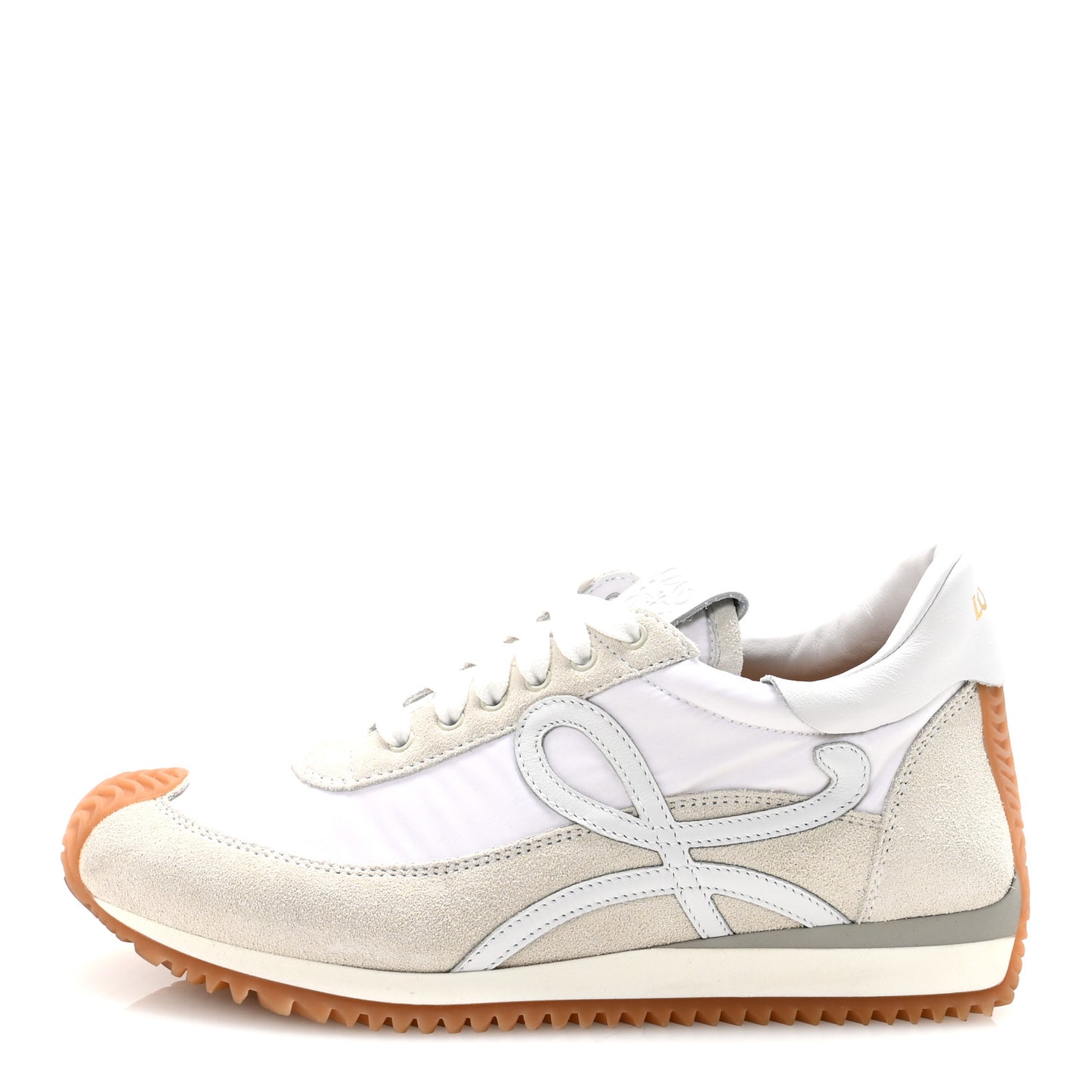 Nylon Suede Flow Retro Runner Sneakers 37 White