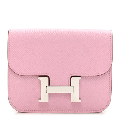 Hermes Epsom Constance Slim Wallet Mauve Sylvestre 3 of 9
