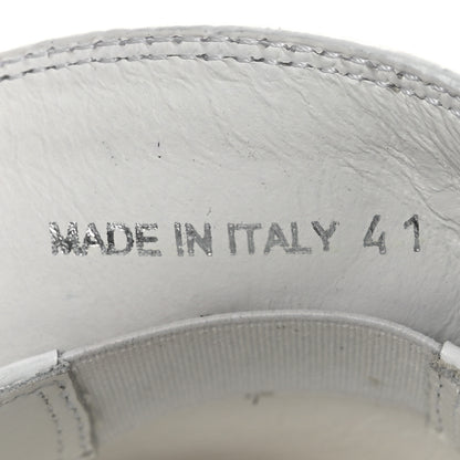 Prada Spazzolato Triangle 50mm Loafers 41 White 10 of 12