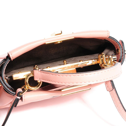 Fendi Shiny Nappa Micro Peekaboo Iconic Satchel Pink 5 of 8