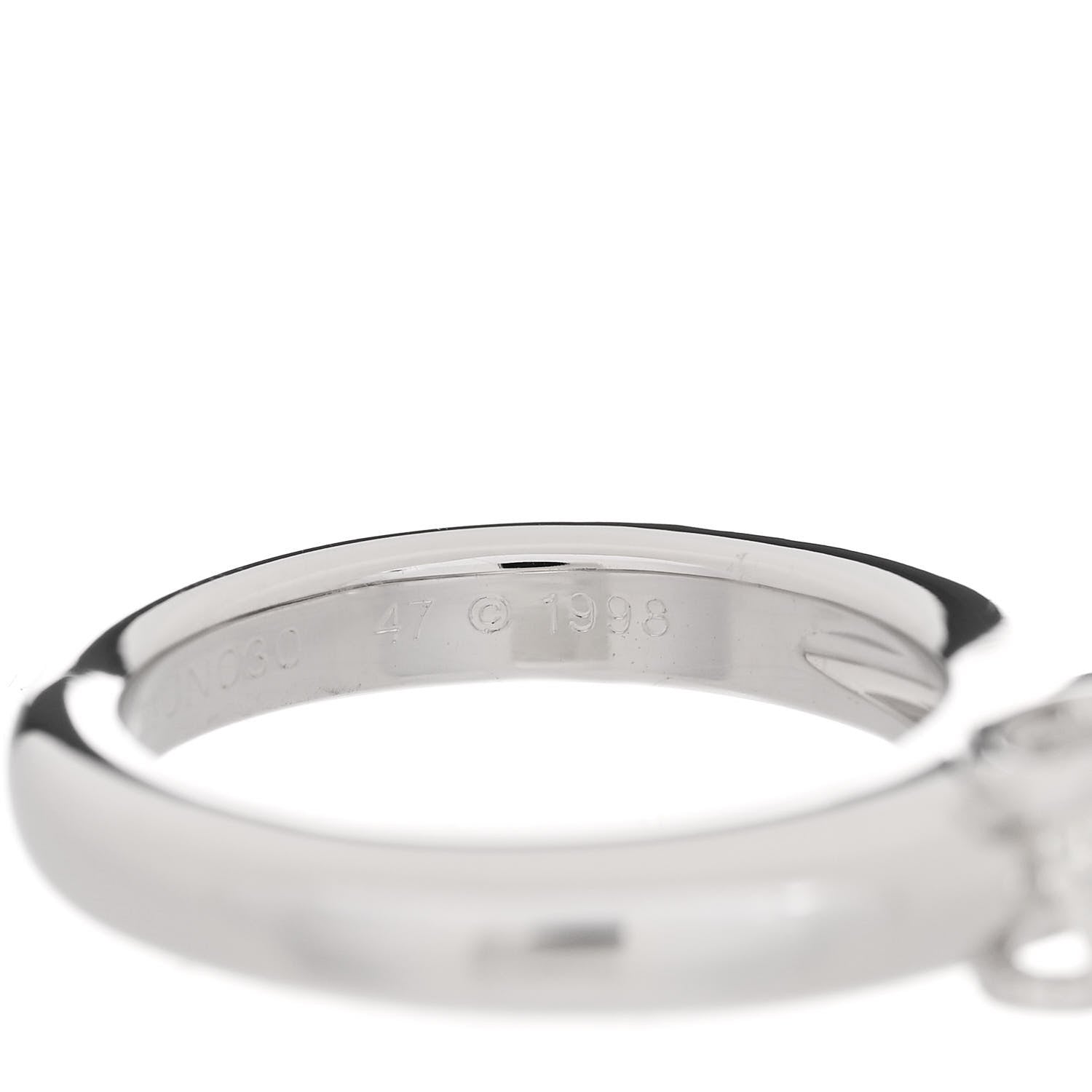 Cartier 18K White Gold Diamond .33ct Louis Cartier Engagement Ring 47 4 7 of 7