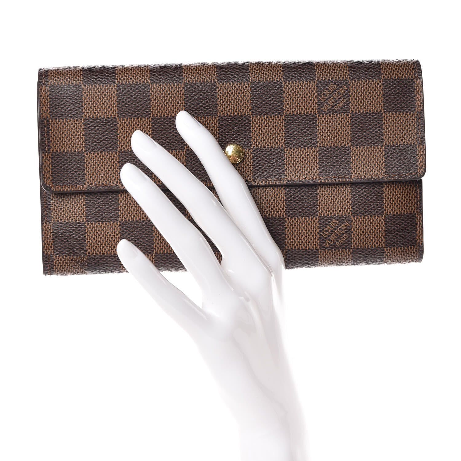Louis Vuitton Damier Ebene Porte Tresor International Wallet 2 of 7
