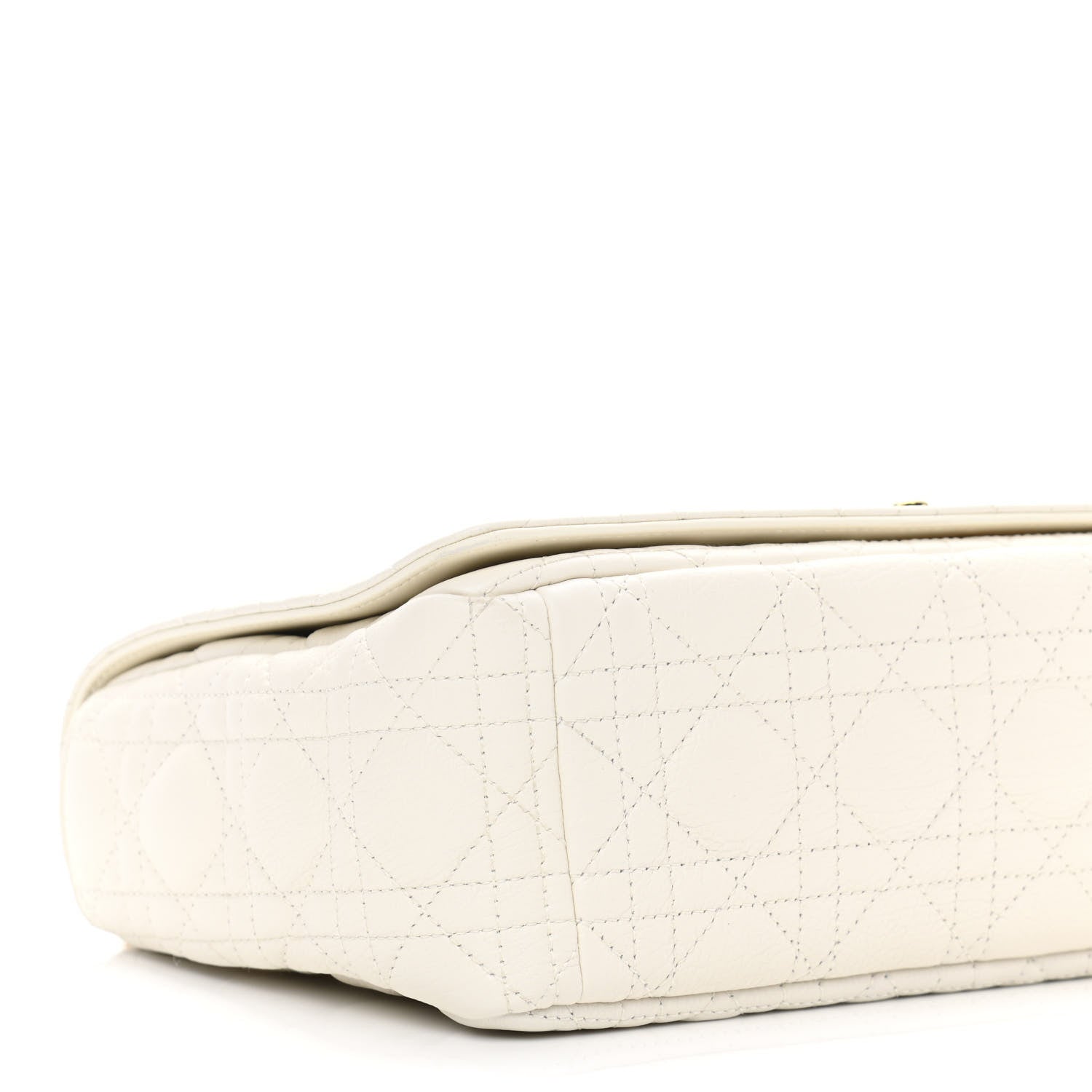 Christian Dior Lambskin Cannage Large Caro Bag Ivory 9 of 11